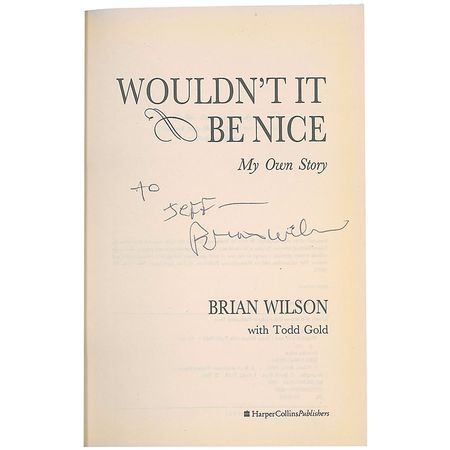 Lot #955 Beach Boys: Brian Wilson Book - Image 1