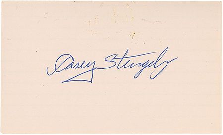 Lot #1588 Casey Stengel and Zack Wheat Signatures - Image 1