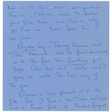 Lot #1081 Gone With the Wind: Olivia de Havilland: “He once voted for Roosevelt—and just afterwards experienced the great LA earthquake in William Randolph Hearst’s house. He has voted straight Republican ever since” - Image 2