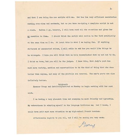 Lot #1068 George Cukor - Image 3