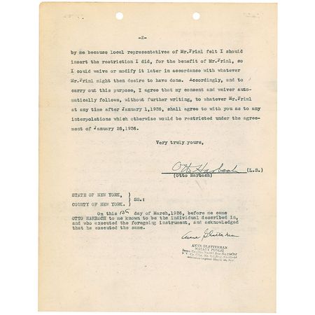 Lot #738 Otto Harbach - Image 2