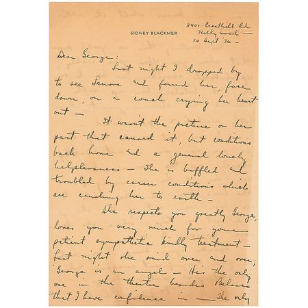 Lot #1050 Sidney Blackmer - Image 1