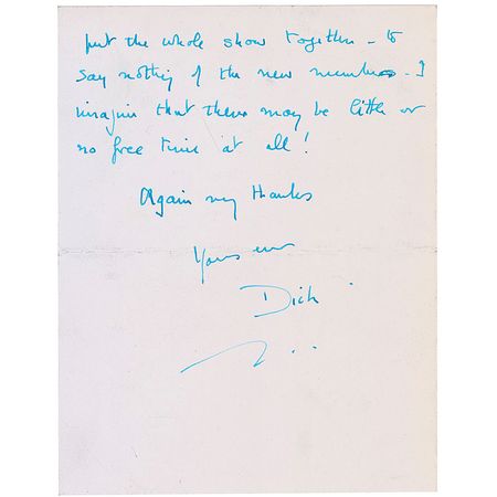 Lot #759 Richard Addinsell Handwritten Letter Signed - Image 2