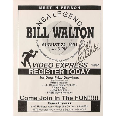 Lot #1592 Bill Walton - Image 2