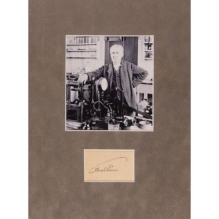 Lot #193 Thomas Edison Signature - Image 1