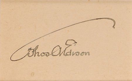 Lot #193 Thomas Edison Signature - Image 2