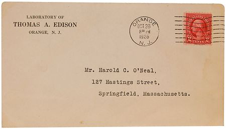 Lot #193 Thomas Edison Signature - Image 3