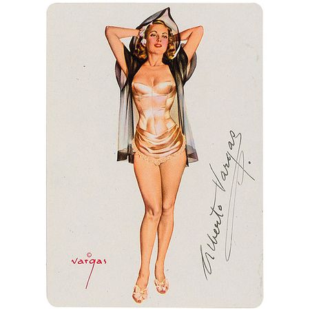 Lot #662. Alberto Vargas Business Card