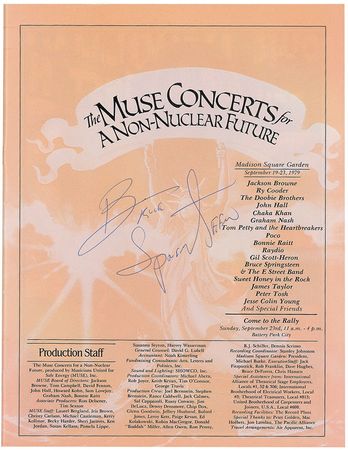 Lot #1024 Bruce Springsteen Program - Image 1