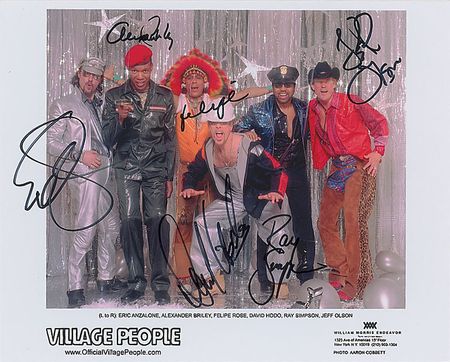 Lot #1037 Village People Signed Photographs - Image 1