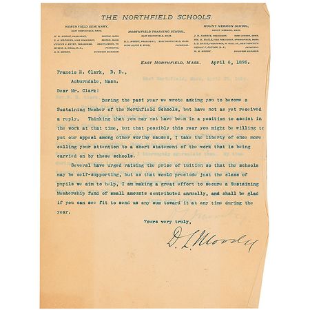 Lot #277 Dwight L. Moody Letters - Image 1