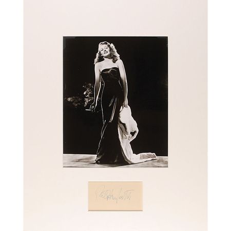 Lot #1352 Rita Hayworth Signature - Image 1
