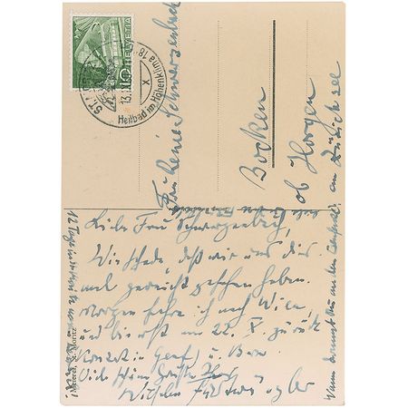 Lot #737 Wilhelm Furtwangler Handwritten Letter Signed - Image 1