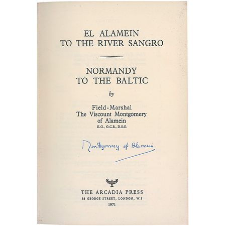Lot #442 Montgomery of Alamein: Very limited edition of Montgomery’s account of World War II - Image 1