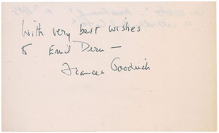 Lot #1350 Frances Goodrich and Albert Hackett - Image 1