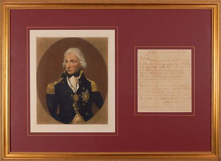 Lot #447 Horatio Nelson: Britain’s most famous seaman prepares for battle with Napoleon: “I believe you must not expect many Sea fencibles till the Enemy are actually on the move which we must have several days notice” - Image 1