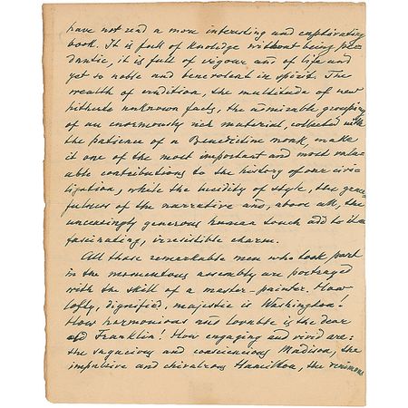 Lot #750 Ignace Paderewski: Paderewski writes with eloquence on the beauty of the Constitution - Image 2