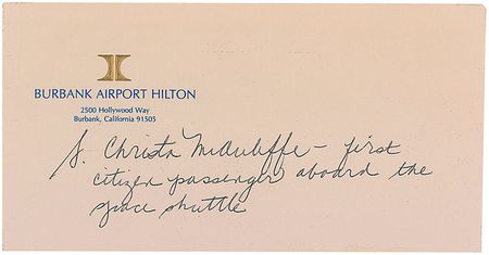 Lot #489 Challenger: A superlative and unusual set of crew signatures - Image 6