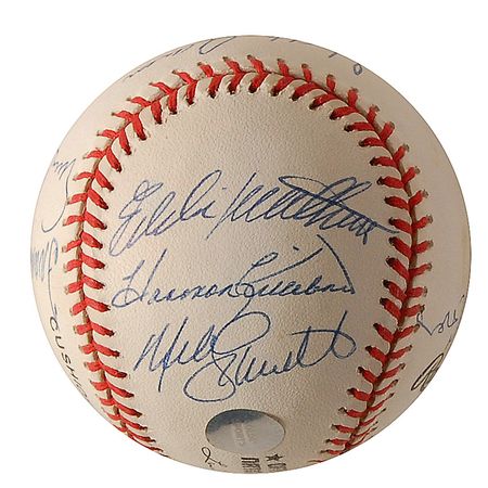 Lot #1412 Baseball: 500 Home Run Club Baseball - Image 4