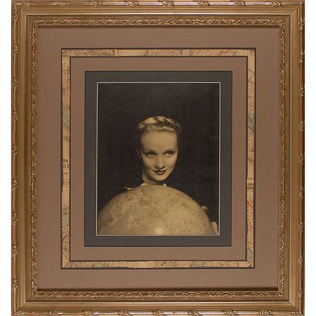 Lot #1070 Marlene Dietrich: Cartographic portrait of an early international star - Image 1