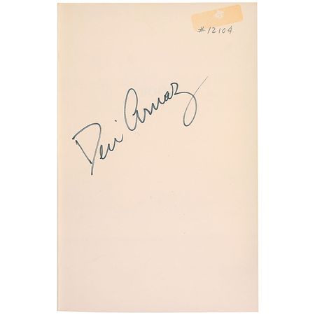 Lot #1326 Desi Arnaz Book - Image 1