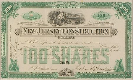 Lot #387 Joshua Lawrence Chamberlain: Gorgeous stock certificate from the hero of Little Round Top - Image 1