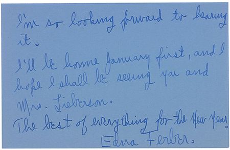 Lot #568 Edna Ferber - Image 2