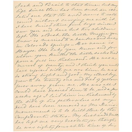 Lot #165 Varina Davis: Mourning the loss of her husband and children the ?First Lady of the Confederacy? finds solace in Tennyson - Image 2