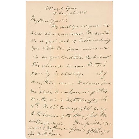 Lot #45 Rutherford B. Hayes Handwritten Letter Signed - Image 1