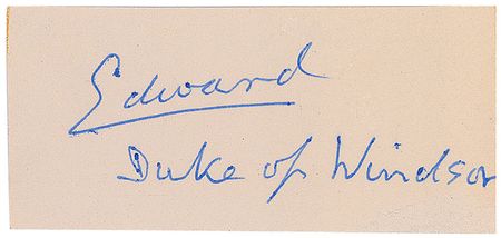 Lot #367 Duke and Duchess of Windsor Signatures - Image 1