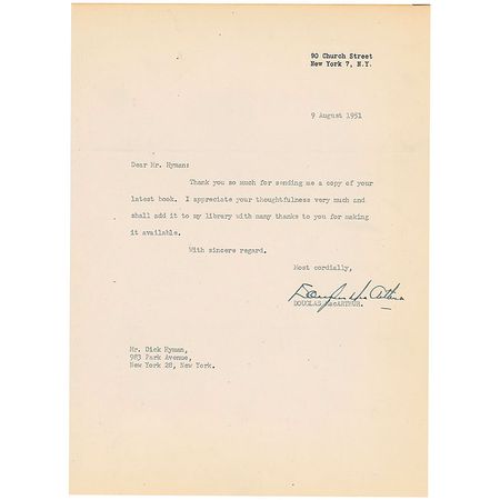 Lot #431 Douglas MacArthur Typed Letter Signed - Image 1