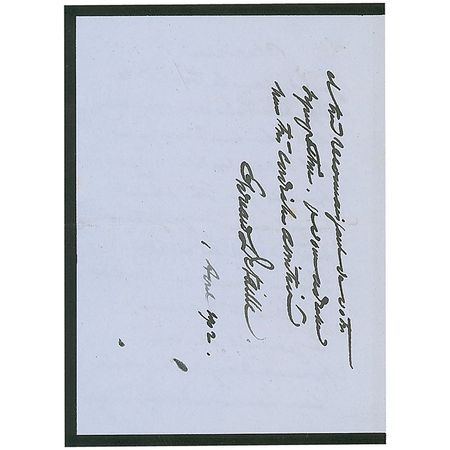 Lot #565 Edouard Detaille Handwritten Letter Signed - Image 3
