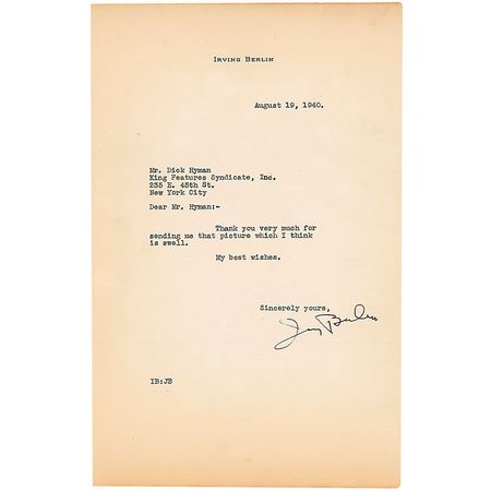 Lot #1091 Irving Berlin - Image 2