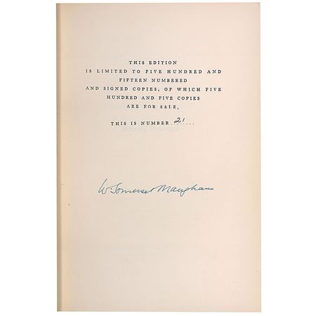 Lot #621 W. Somerset Maugham Book - Image 1