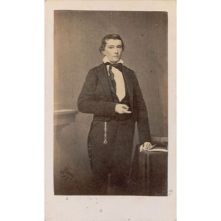 Lot #338 Alexander Stephens: “The one standing is from Brady Imperial taken some ten years ago—that at the time was said to be the best picture ever taken of me—it was taken in the attitude I usually assumed in addressing the House” - Image 4