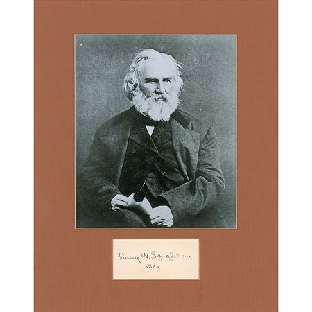 Lot #613 Henry Wadsworth Longfellow Signature - Image 1