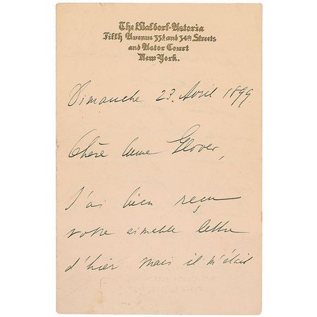Lot #350 Nikola Tesla: The only Tesla handwritten letter we have ever offered, penned shortly before moving to his Colorado Springs Experimental Station - Image 1