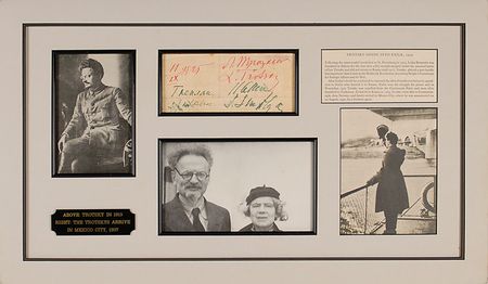 Lot #359 Leon Trotsky: 1925 Trotsky signature during his break from politics - Image 1