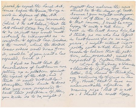 Lot #570 Charles L. Dodgson: The renowned author derides his noisy Salvationist neighbors: ?These musical processions are not only a great nuisance themselves, but are the means of bringing together a mob of all the worst and noisiest?? - Image 4