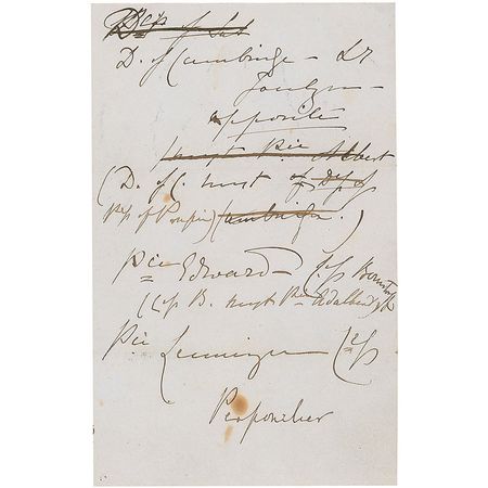 Lot #302 Queen Victoria: Victoria makes seating plans for a royal dinner - Image 3