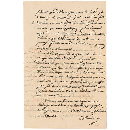 Lot #143 Letitia Ramolino Buonaparte: Napoleon?s mother bemoans her daughter?s extravagant lifestyle - Image 2