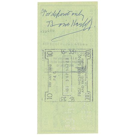 Lot #1094 Boris Karloff: First endorsed Karloff check we have ever offered - Image 2