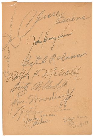 Lot #1387 1936 Olympics: World’s greatest African-American athletes sign from the 1936 Berlin Olympics - Image 2