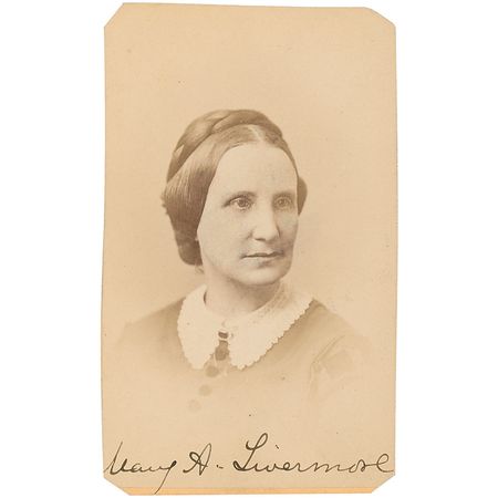 Lot #267 Mary A. Livermore Photograph and Signed Quote - Image 2
