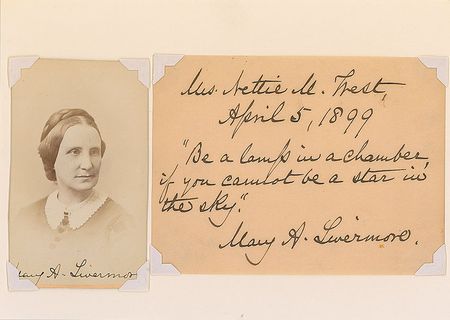 Lot #267 Mary A. Livermore Photograph and Signed Quote - Image 3