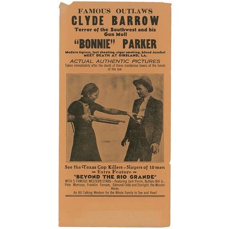 Lot #79 Bonnie and Clyde Broadside - Image 1