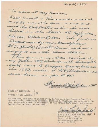 Lot #10  Bob Dalton .45 Colt Revolver - Image 5