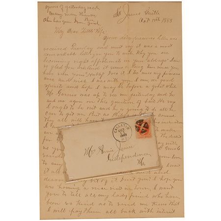 Lot #17 Frank James Letter - Image 1