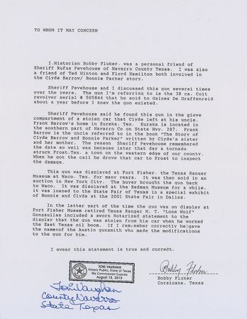 Lot #22  Clyde Barrow Colt Army Special .38 Revolver - Image 9