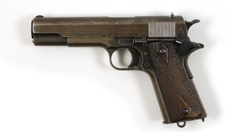 Lot #38  Clyde Barrow 1911 Army Colt .45 Pistol